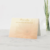 ジュニアブライズメイドの招待状、ピーチのガーベラ（デイジー） 招待状 (裏面)