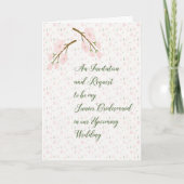 ジュニアブライズメイド招待状とお願いカード 招待状 (正面)