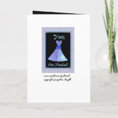 ジュニアブリーズメイド招待状ピンクガウン 招待状 (裏面)