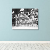 ジュニアボクシング、1939年 キャンバスプリント (インサイチュ (ウッドフロア))