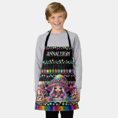 ジュニアマニキュアネイリストエプロン エプロン (着用した状態)