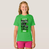 ジュニア女子テニス選手Tシャツ Tシャツ (正面フル)