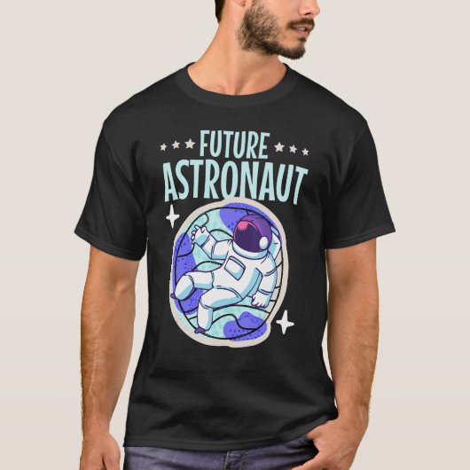 ジュニア宇宙飛行士科学キッズ宇宙の未来A Tシャツ (正面)