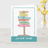 ジュニア新学期グッドラックシンボルや象徴 カード (黄色い花)