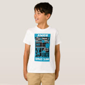 ジュニア男子テニスプレーヤー Tシャツ (正面フル)