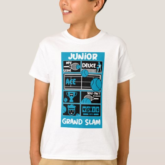 ジュニア男子テニスプレーヤー Tシャツ (正面)