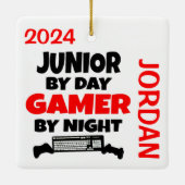 ジュニア遊・ラブズのビデオゲーム セラミックオーナメント (裏面)