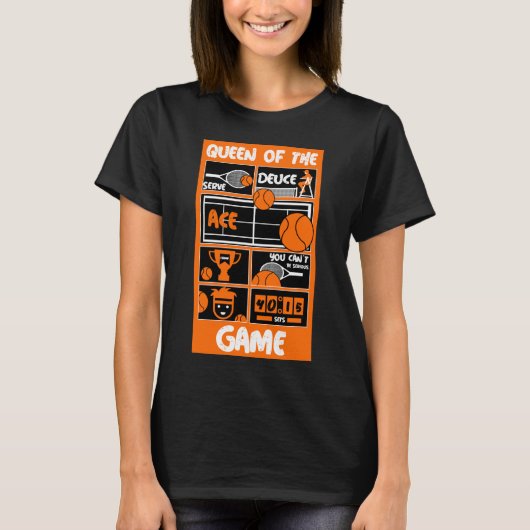 ジュニア10代のテニス選手 Tシャツ (正面)