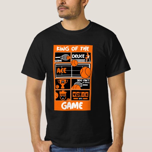 ジュニア10代のテニス選手Tシャツ Tシャツ (正面)