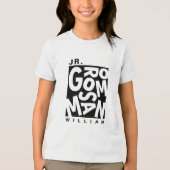 ジュニア グルームズマン ウェディングパーティー トライブレンドＴシャツ (正面)