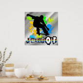 ジュニア – スケートボードポスター ポスター (キッチン)