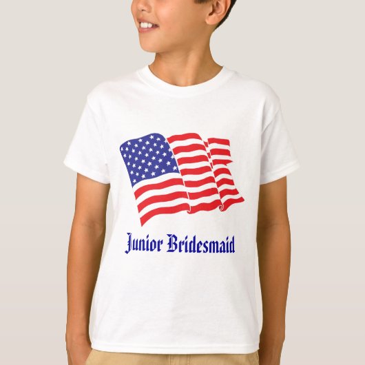 ジュニア・ブライド・メイド・パティオ結婚ス Tシャツ (正面)