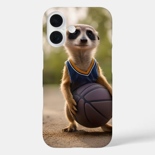 ジュニア・ミーアキャット・バスケットボール選手 Case-Mate iPhoneケース (裏面)