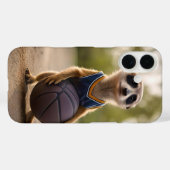 ジュニア・ミーアキャット・バスケットボール選手 Case-Mate iPhoneケース (裏面 (横))