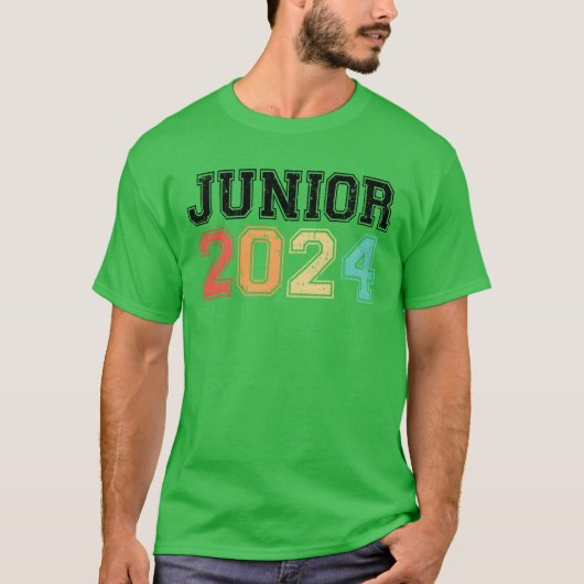 ジュニア 2024 レトロ ヴィンテージ ギフト Tシャツ (正面)