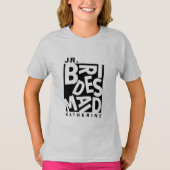 ジュニア Jr. ブライズメイド、ウェディングパーティー Tシャツ (正面)
