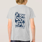 ジュニアJr. ブライズマン, ウェディングパーティー, ネイビーブルー トライブレンドTシャツ (裏面)