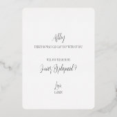 ジュニエレガントア花嫁プロポーザル金箔カード 箔招待状 (裏面)