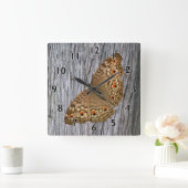 ジュニオパンサーバタフライ スクエア壁時計 (ホーム)