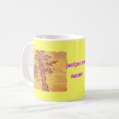 ジュニパーの木の夕日 コーヒーマグカップ (正面左)