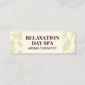 ジュニパーの枝の背景 スキニー名刺 (正面)