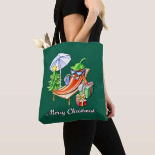 ジュニパーグリーンメリークリスマスペッパースケッチ トートバッグ