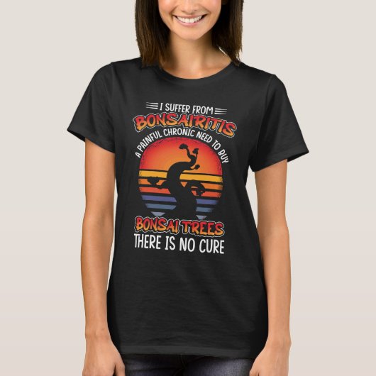 ジュニパーツリーガーデニング植物盆栽 Tシャツ (正面)