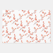 ジュニパーパインツリーブランチコーン&レッドアイレックスベリー ラッピングペーパーシート (正面)