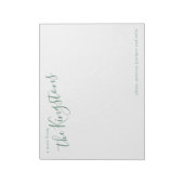 ジュニパーファミリー名スクリプト ノートパッド (回転)