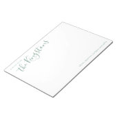 ジュニパーファミリー名スクリプト ノートパッド (アングル)