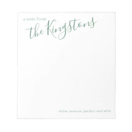 ジュニパーファミリー名スクリプト ノートパッド