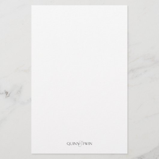 ジュニパーファミリ名スクリプト 便箋 (裏面)