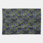 ジュニパーベリーの模様 キッチンタオル (横)