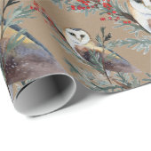 ジュニパー素朴の木の森の中のクラフトバーンフール ラッピングペーパー (ロールコーナー)