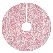 ジュニパー赤と白クリスマス ブラッシュドポリエステルツリースカート (正面)