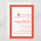 ジュニヴェ 招待状 (正面/裏面)