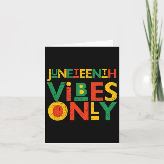 ジュニーティーンのアフリカ系アメリカ人男性 ジュニーティーンの黒人男性 カード (正面)