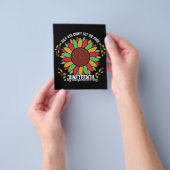 ジュニーティーンのヒマワリ チラシ (手)