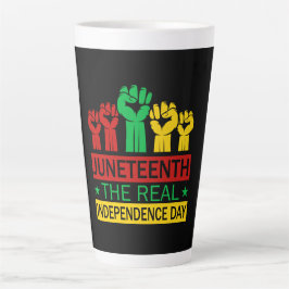 ジュニーティーン ワード アート パンアフリカ カラー カフェラテマグ