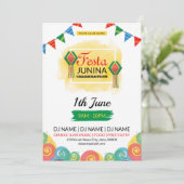 ジュニーナ祭招待チラシ 招待状 (スタンド正面)