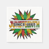 ジュネウチ1865アフリカ解放 スタンダードカクテルナプキン (正面)