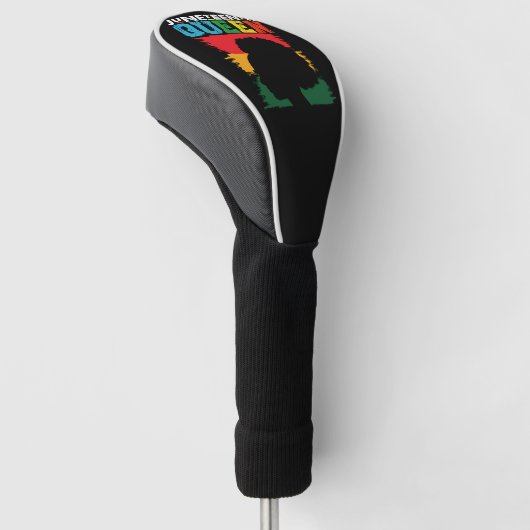 ジュネクィーンブラックアフロメラニンガール ゴルフヘッドカバー (アングル)