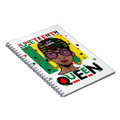 ジュネクィーンメラニンシスタブラックガール魔法 ノートブック (右側)