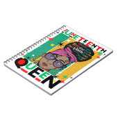 ジュネクィーンメラニンシスタブラックガール魔法 ノートブック (左側)