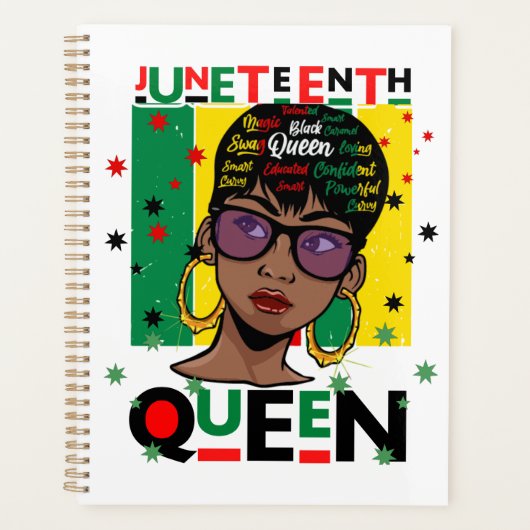 ジュネクィーンメラニンシスタブラックガール魔法 プランナー手帳 (正面)