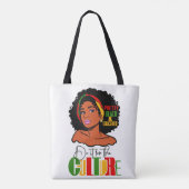 ジュネクサデーアフロの女性 トートバッグ (裏面)