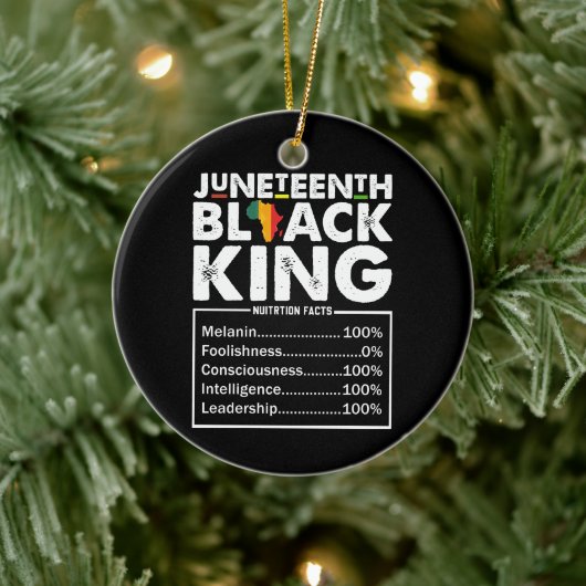 ジュネクサブラックキング栄養事実メラニン セラミックオーナメント (ツリー)
