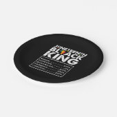 ジュネクサブラックキング栄養事実メラニン ペーパープレート (アングル)