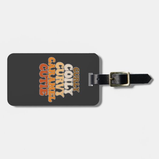 ジュネクスクリーコリー曲線キャラメルかわいこちゃん ラゲッジタグ (正面横)