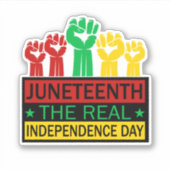 ジュネクストワードアートパンアフリカカラーズビニール シール (正面)